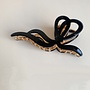 CROQUETTE BOW CLAW CLIP-BLACK