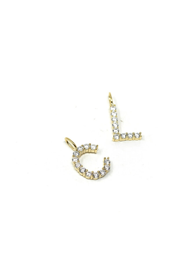 STANDOUT INITIAL 14KGF CHARM