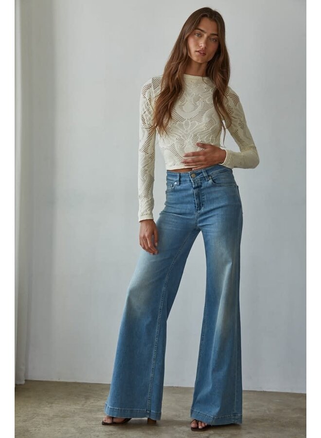 UNDER IT ALL FISHNET TOP-CREAM