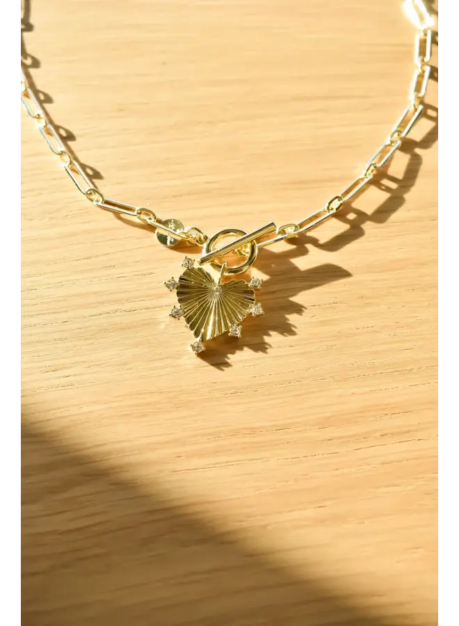 NILEY 24KGF CHARM NECKLACE