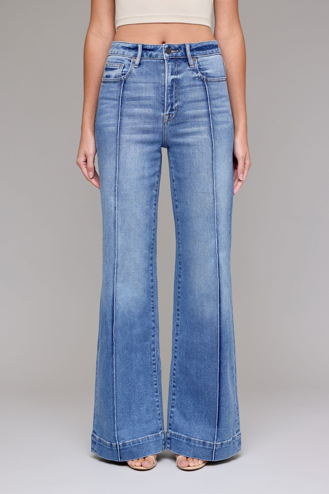 JASON PINTUCK FLARE JEANS - The Crowned Bird