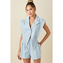 TUXEDO ROMPER - BLUE