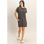 TAKE IT EASY T-SHIRT DRESS-BLACK
