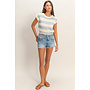 SUMMER STRIPES KNIT SWEATER TOP