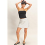 RUCHED BANDEAU TOP-BLACK