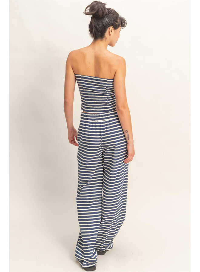 STRIPE IT DOWN NAVY KNIT SET