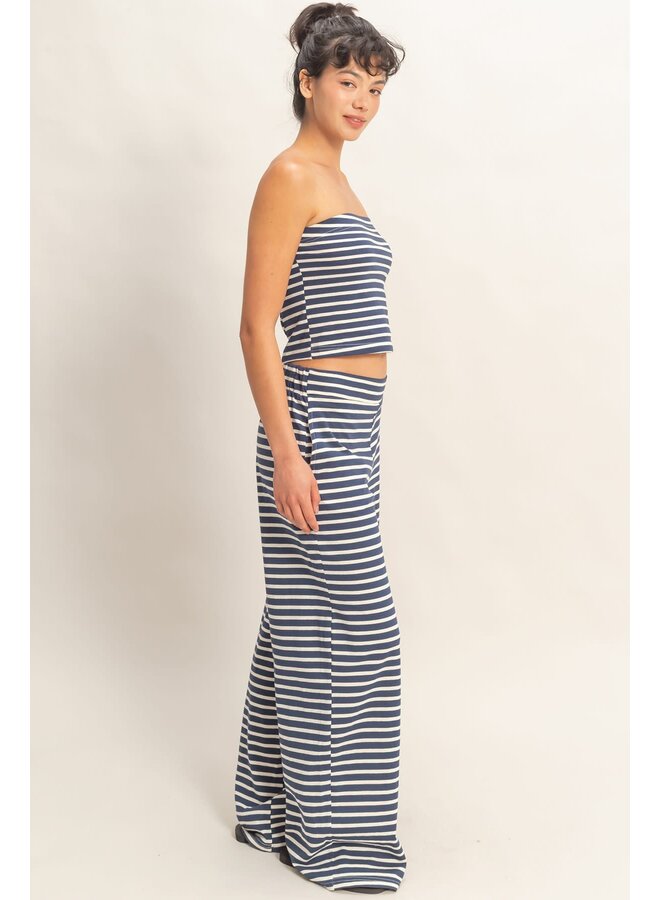 STRIPE IT DOWN NAVY KNIT SET