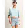 I'M FADED CROP TOP-BLUE