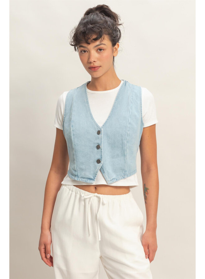 A SIMPLE DENIM VEST
