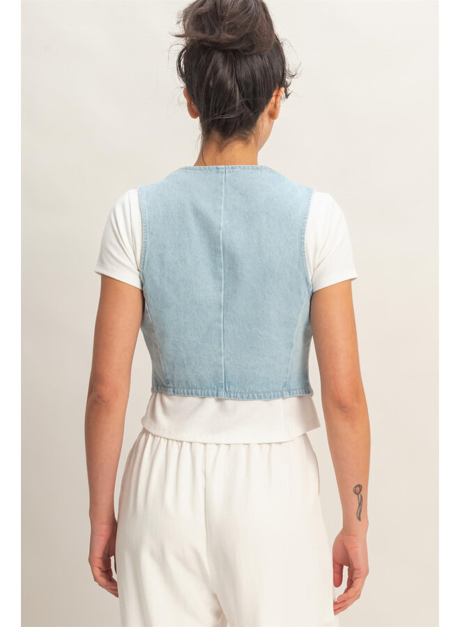 A SIMPLE DENIM VEST