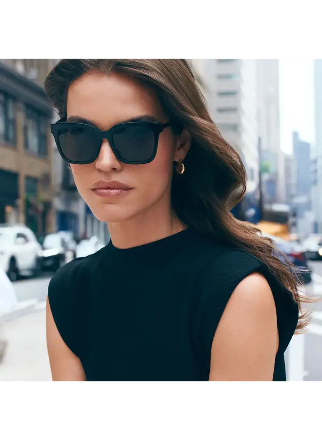 BELLA POLARIZED SUNGLASSES-BLACK & GREY