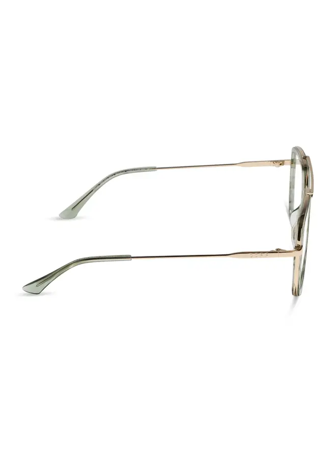 JORDAN BLUELIGHT GLASSES-MATCHA & GOLD