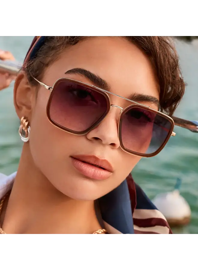 JORDAN SUNGLASSES-WHISKEY GOLD