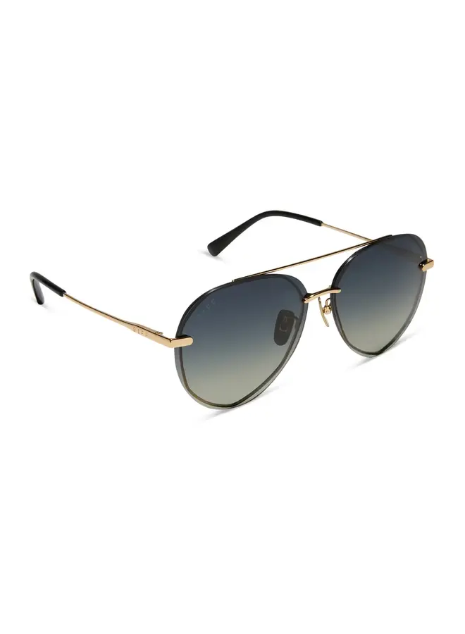 LENOX POLARIZED SUNGLASSES-GOLD & BLACK