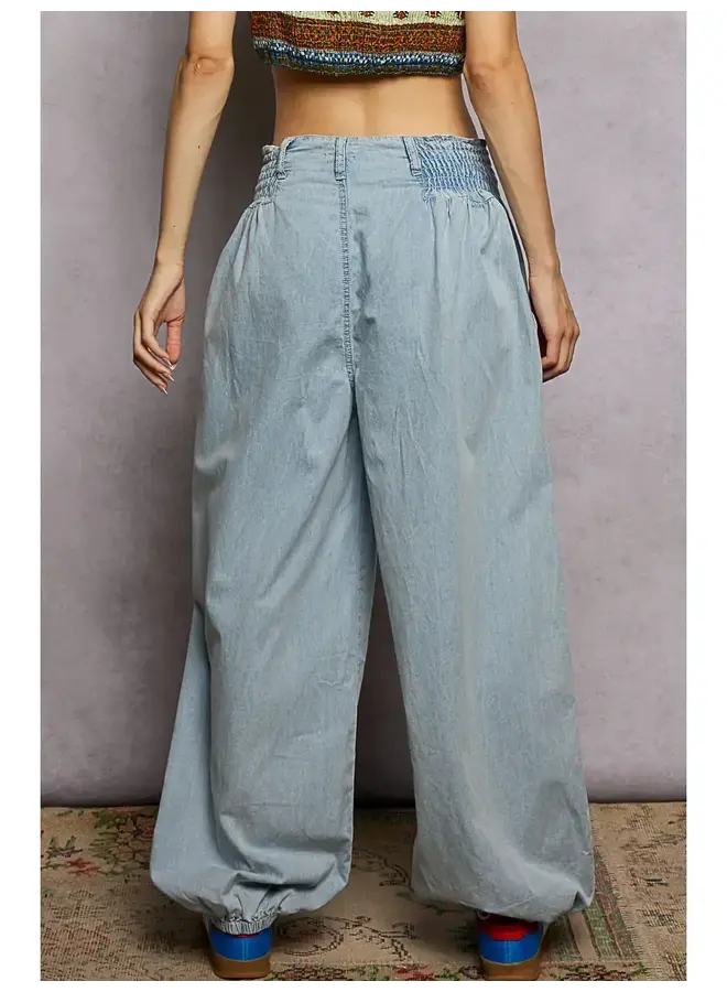 FREE SPIRIT JOGGERS-DENIM