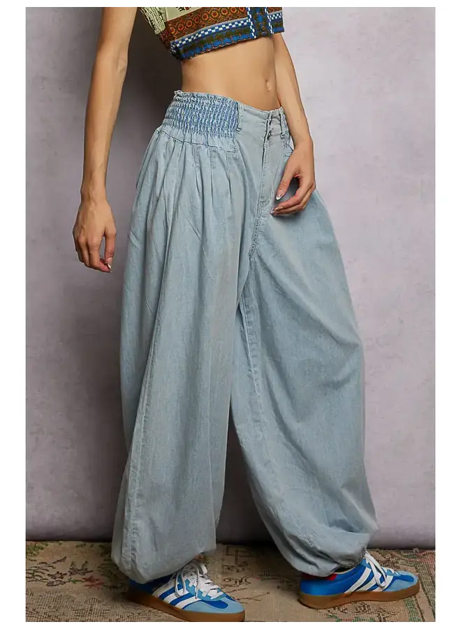 FREE SPIRIT JOGGERS-DENIM