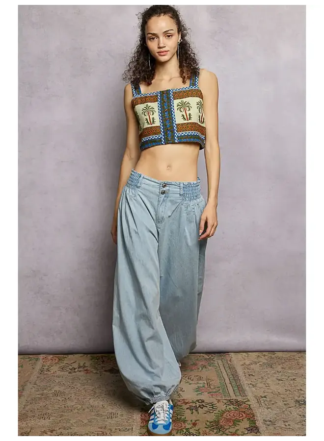 FREE SPIRIT JOGGERS-DENIM