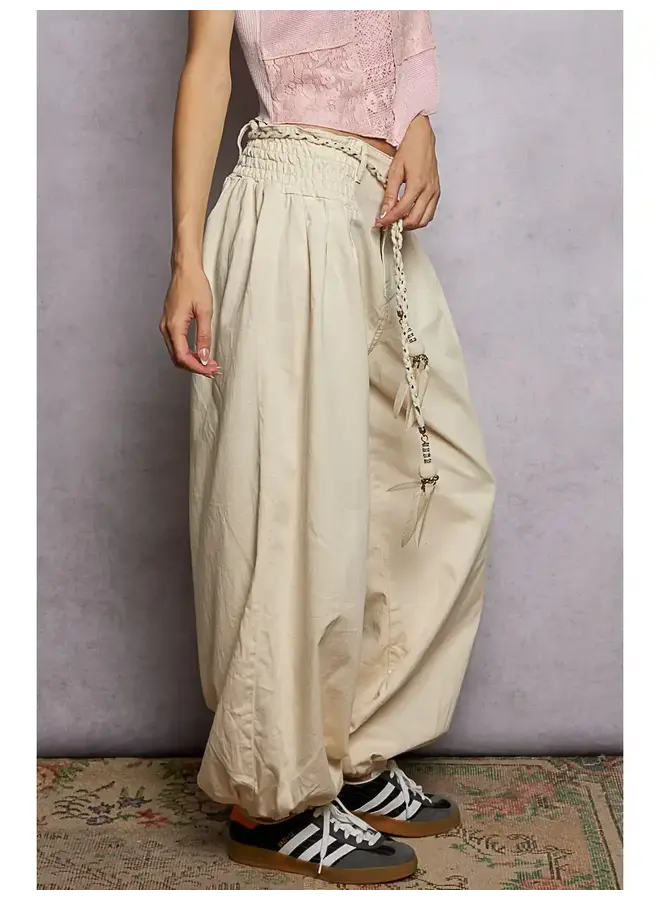 FREE SPIRIT JOGGERS-NATURAL