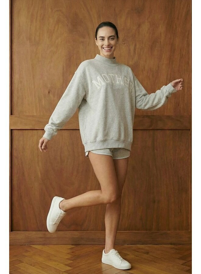 OVERSIZED & OBSESSED MOCK NECK SWEATSHIRT-MOTHER