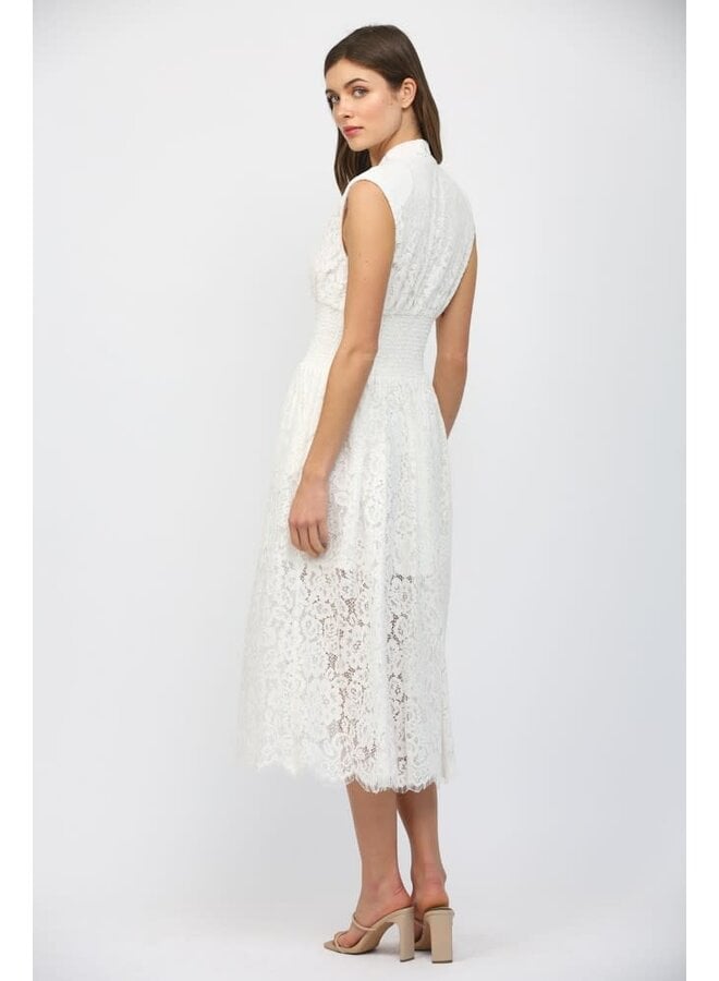 LOVE AT FIRST ZIP LACE DRESS