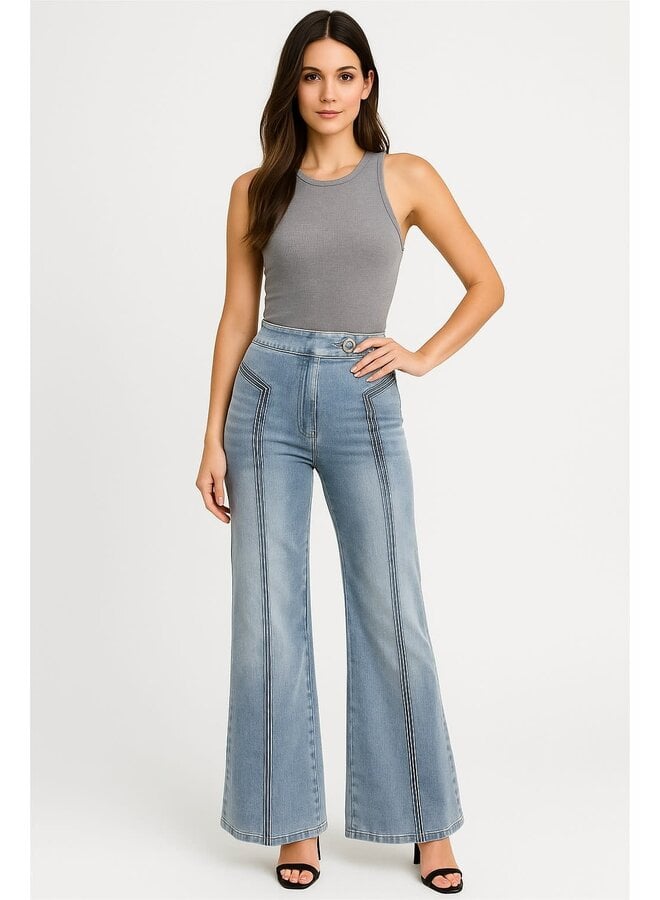 SKYLAR HIGH WAISTED WIDE LEG JEANS
