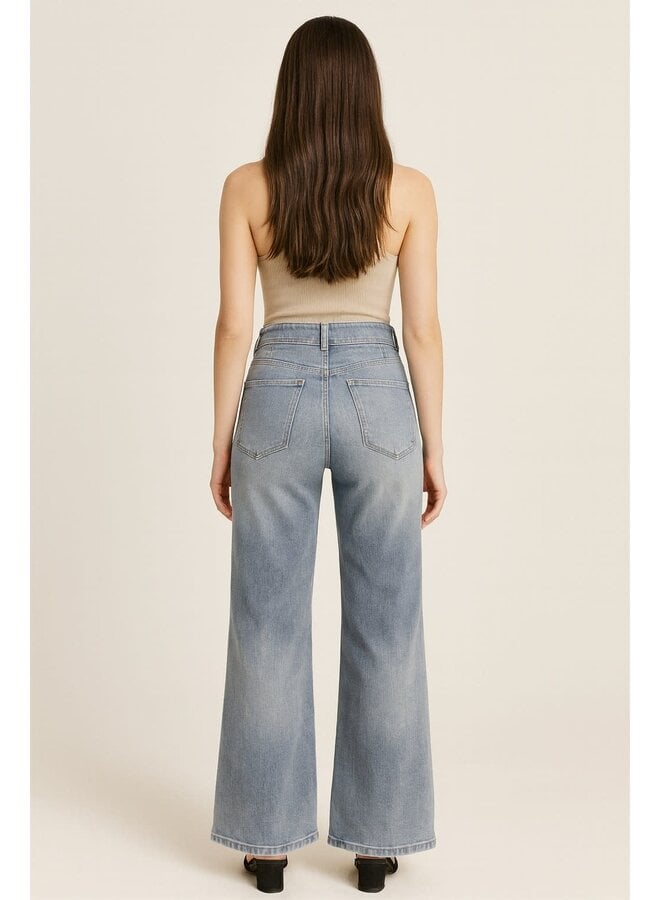 SKYLAR HIGH WAISTED WIDE LEG JEANS