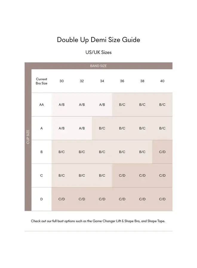 NOOD DOUBLE UP DEMI PUSH UP PADS