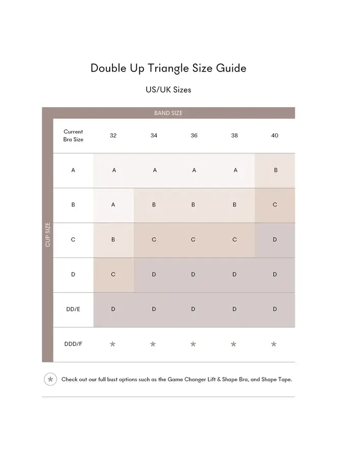 NOOD DOUBLE UP TRIANGLE PUSH UP PADS