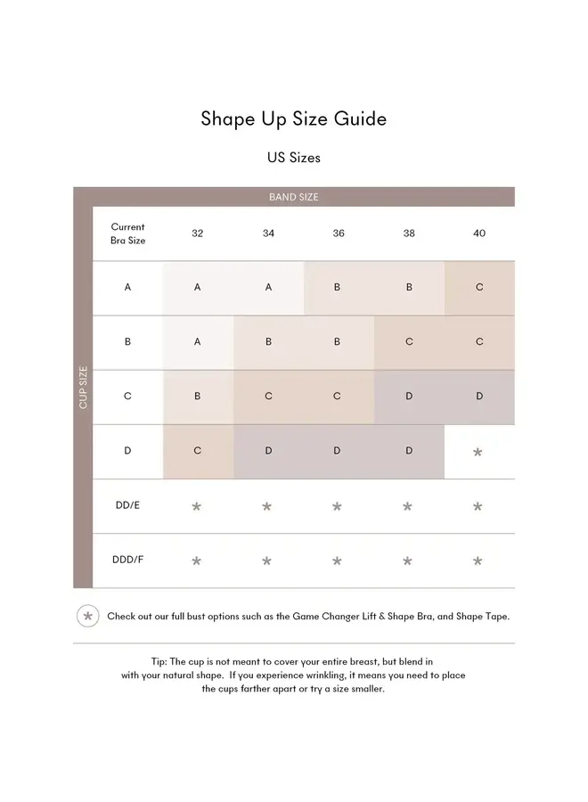 NOOD SHAPE UP ADHESIVE BRA