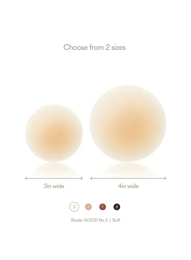 NOOD NO SHOW ADHESIVE NIPPLE COVERS-BUFF
