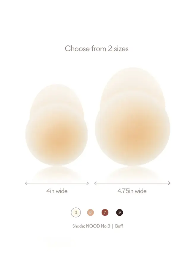 NOOD NO SHOW EXTRA LIFT NIPPLE COVERS-BUFF