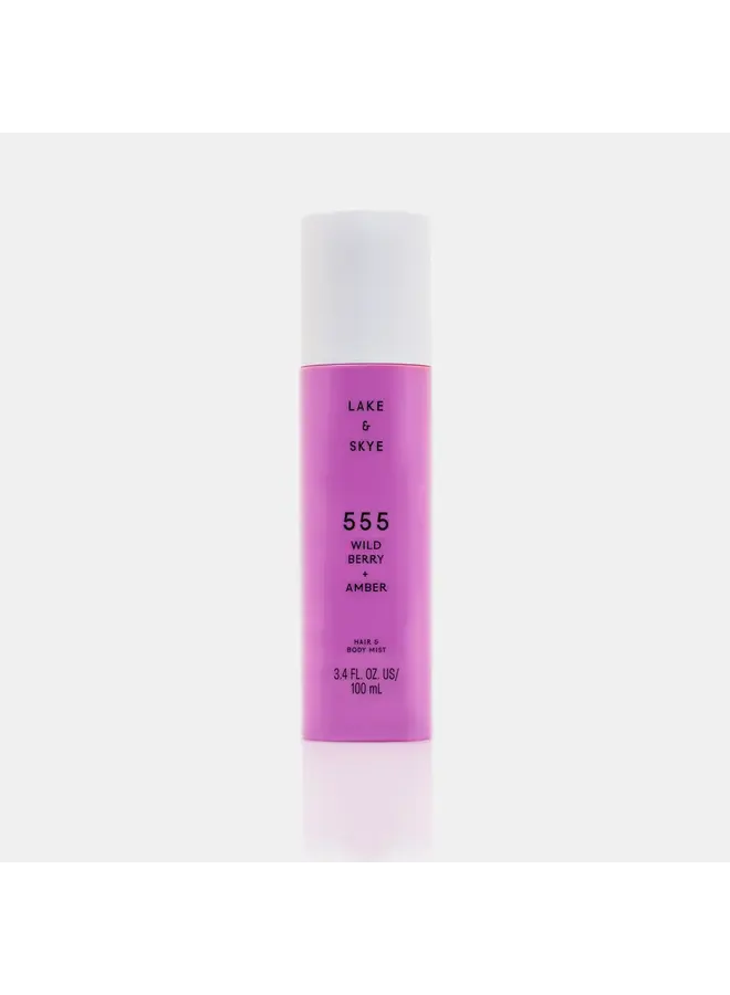 555 WILD BERRY + AMBER HAIR AND BODY MIST