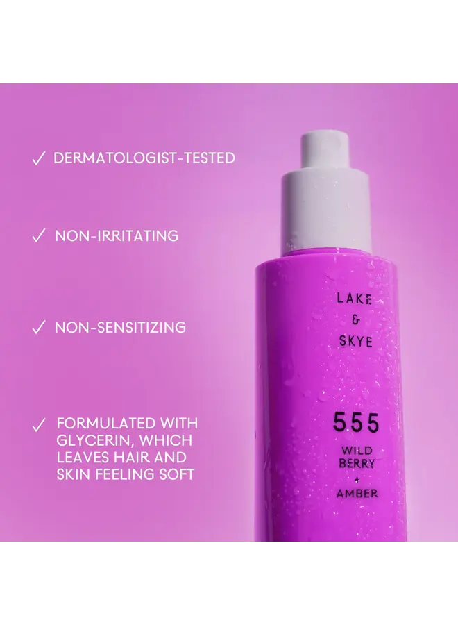 555 WILD BERRY + AMBER HAIR AND BODY MIST
