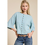 IN THE BOX BUTTON DOWN CARDIGAN-SEAFOAM