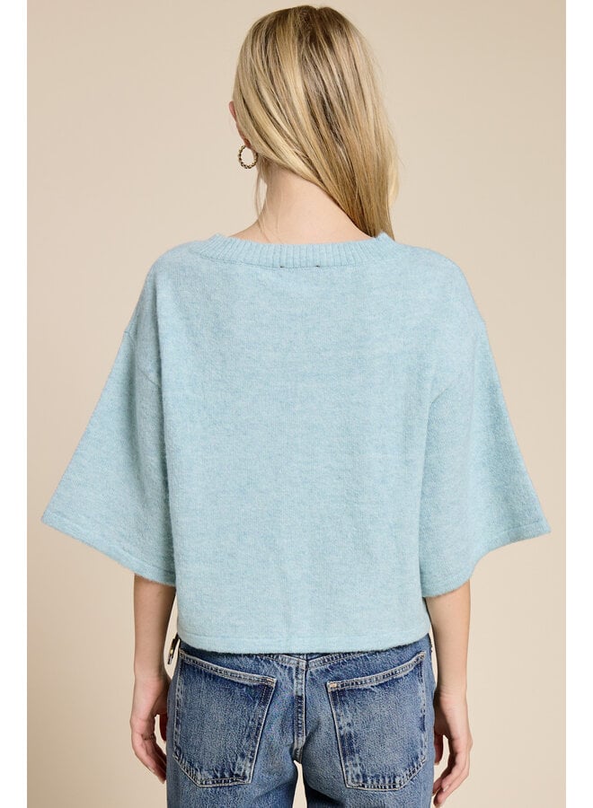 IN THE BOX BUTTON DOWN CARDIGAN-SEAFOAM