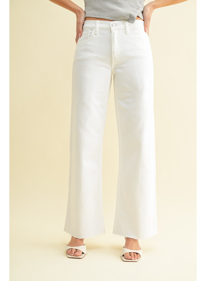 BLAKE WIDE LEG JEANS-WHITE