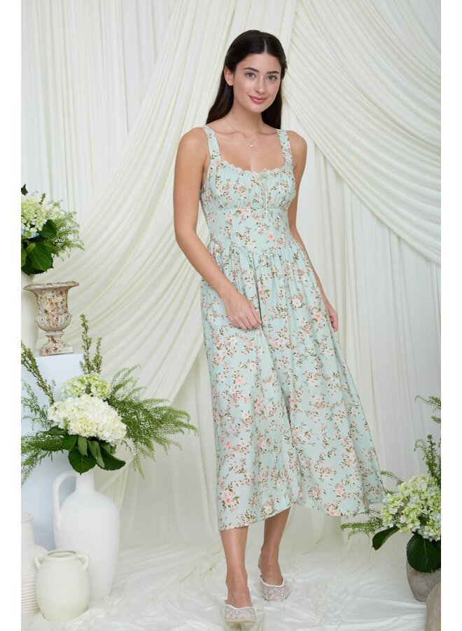 MY GARDEN PARTY MIDI DRESS