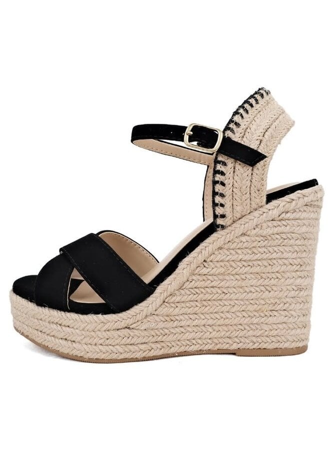 LORITA BLACK WEDGE