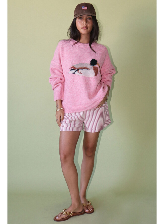 DUCK GRAPHIC KNIT SWEATER