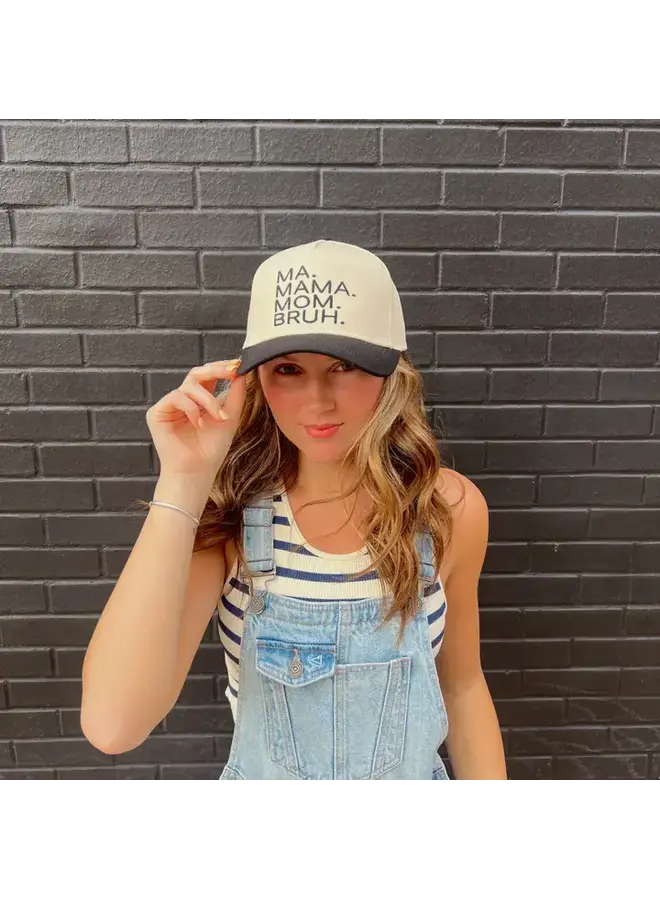 MA. MAMA. MOM. BRUH. VINTAGE TRUCKER HAT