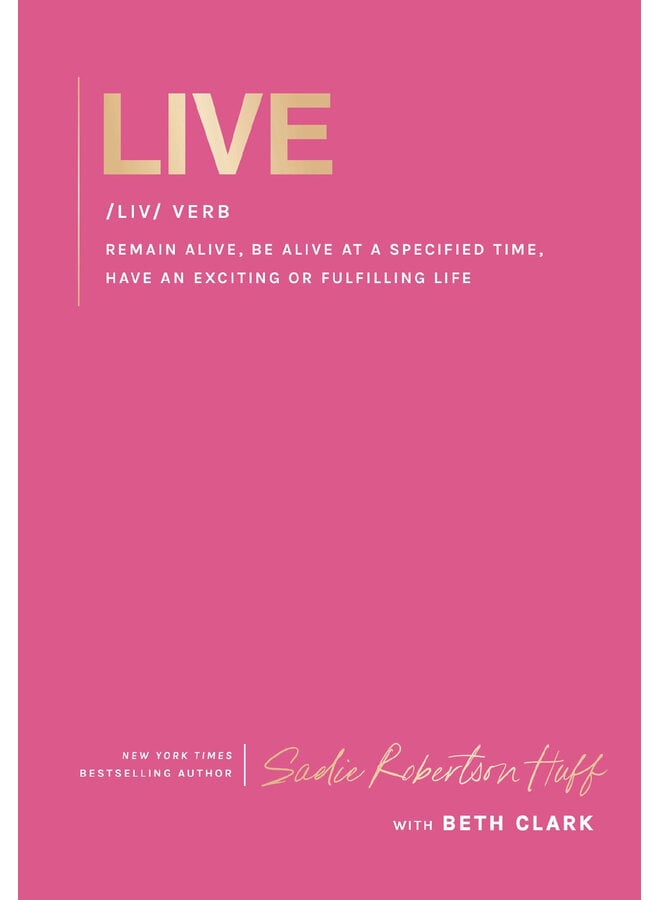 LIVE HARDCOVER BOOK-PINK