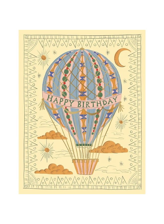 HOT AIR BALLOON BIRTHDAY CARD