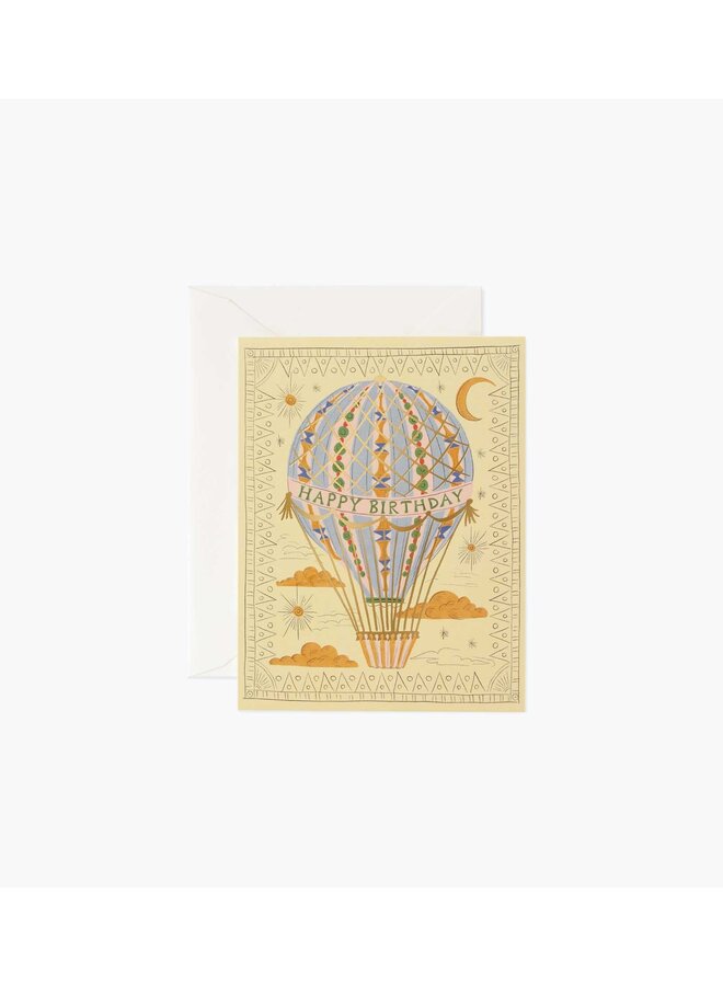 HOT AIR BALLOON BIRTHDAY CARD