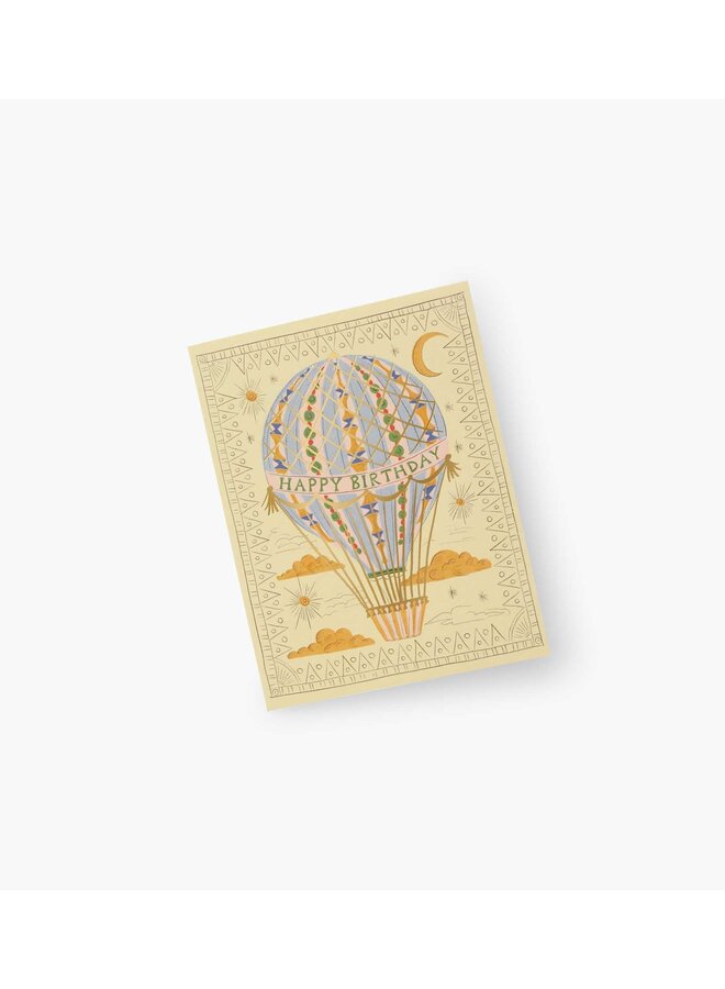 HOT AIR BALLOON BIRTHDAY CARD