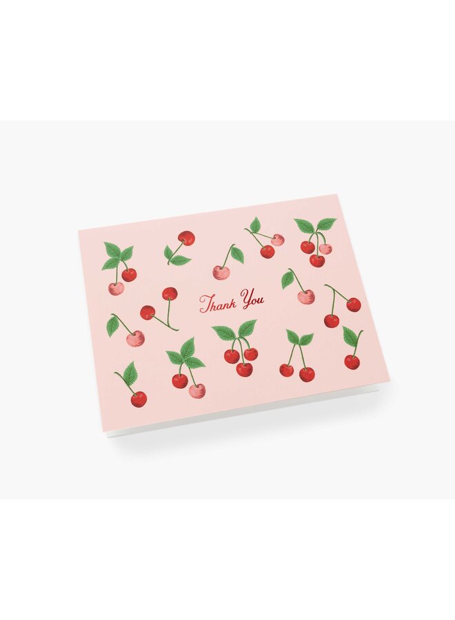 CHERRIES THANK YOU CARD