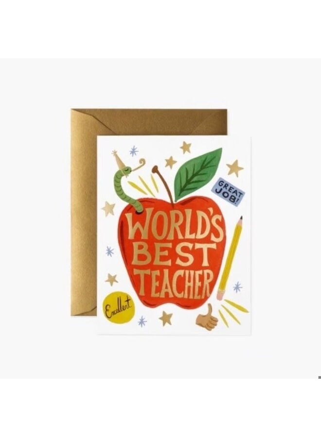 WORLD'S BEST TEACHER CARD