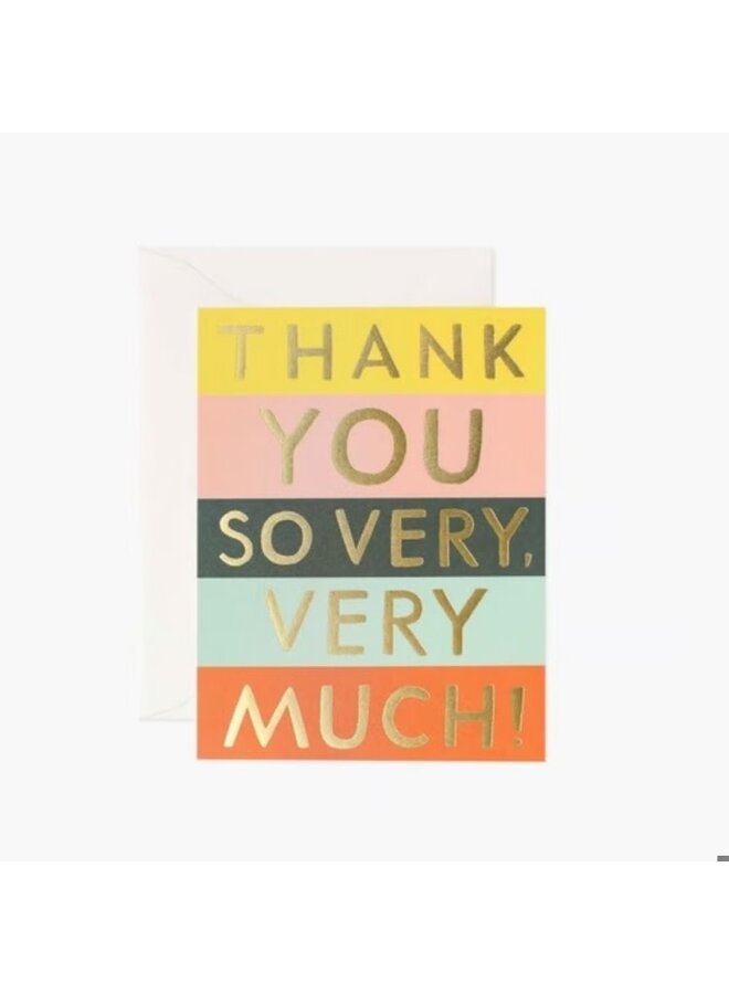 COLOR BLOCK THANK YOU CARD