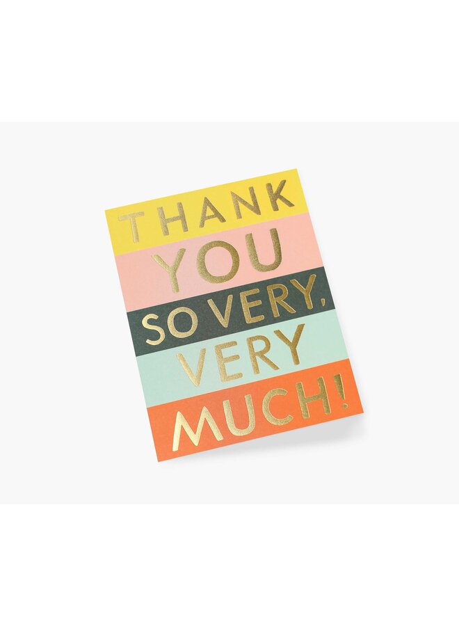 COLOR BLOCK THANK YOU CARD