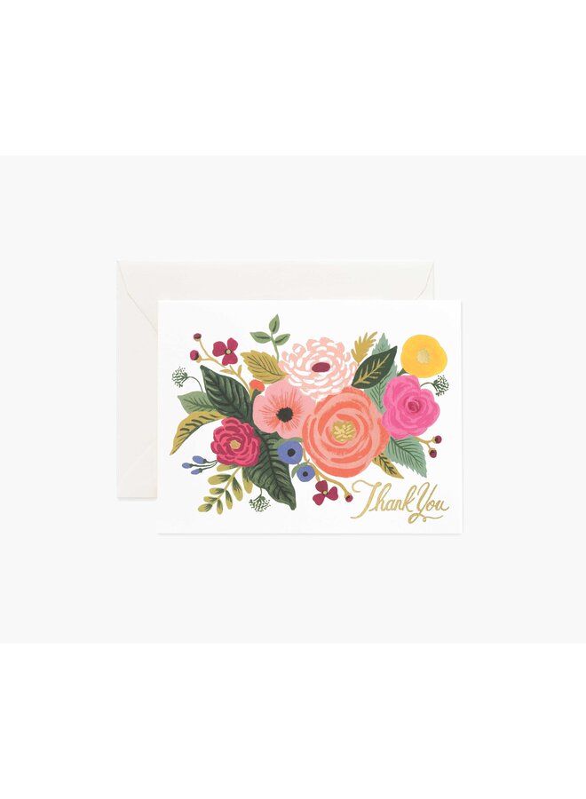 JULIET ROSE THANK YOU CARD