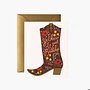 COWGIRL BOOT BIRTHDAY CARD